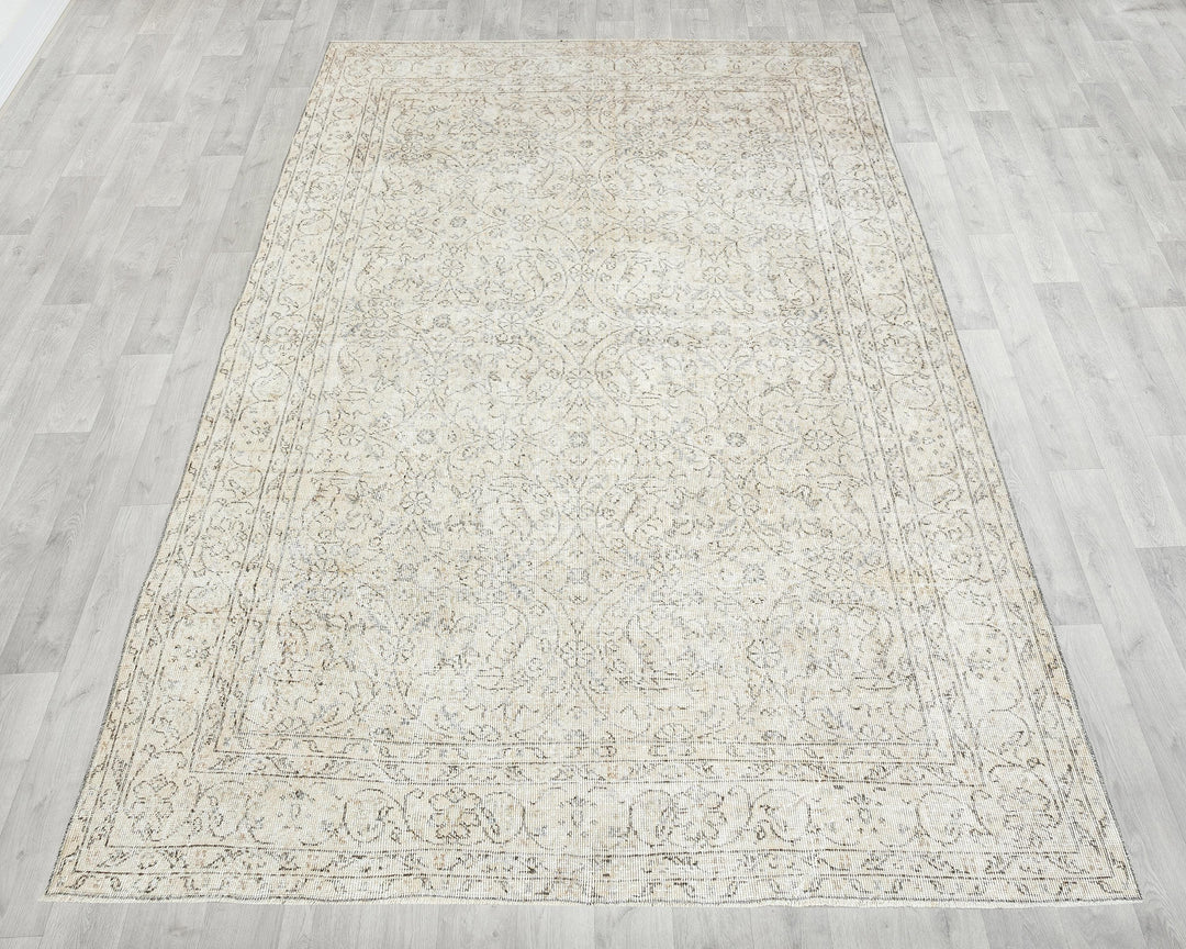 Faded Oushak Rug 6' 5" x 10' | No. VR77113