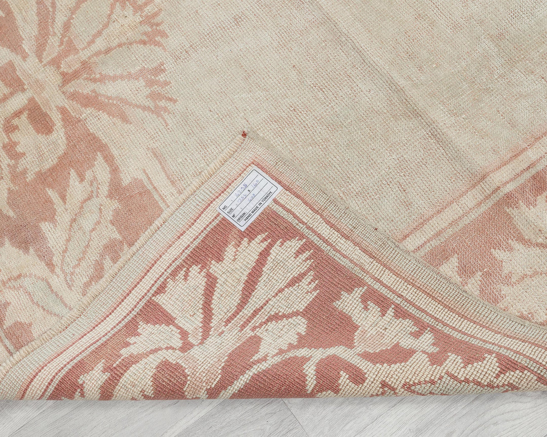 Beige Oushak Rug 5' 3" x 8' 4" | No. VR85428