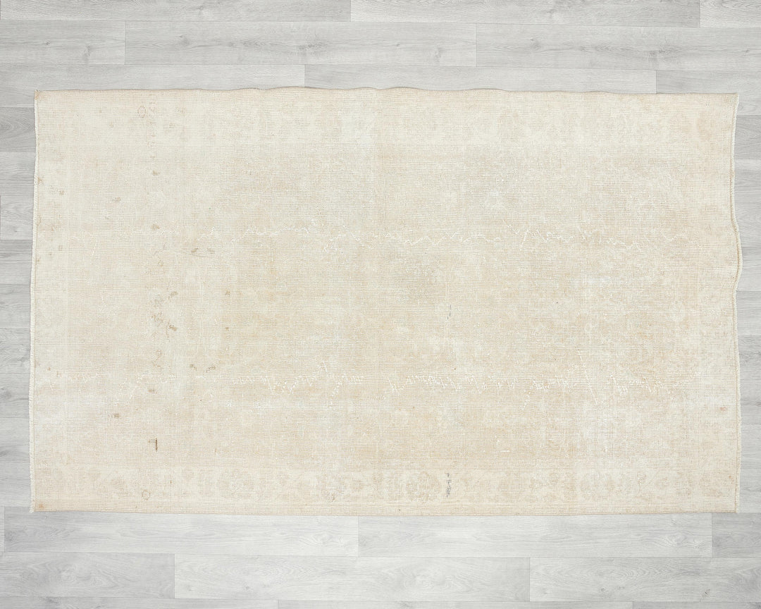 Beige Oushak Rug 3' 11" x 6' 7" | No. VR75177