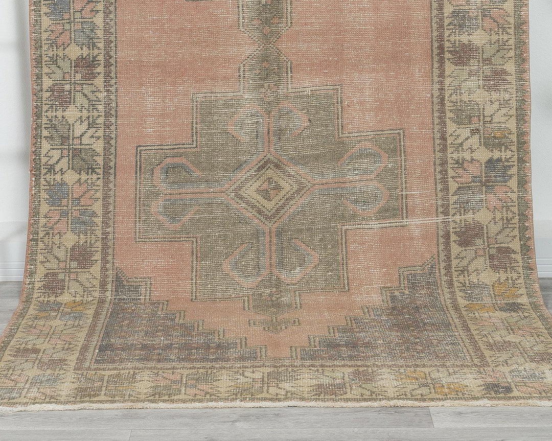 Muted Vintage Turkish Rug 4' 7" x 9' 2" | No. VR75796