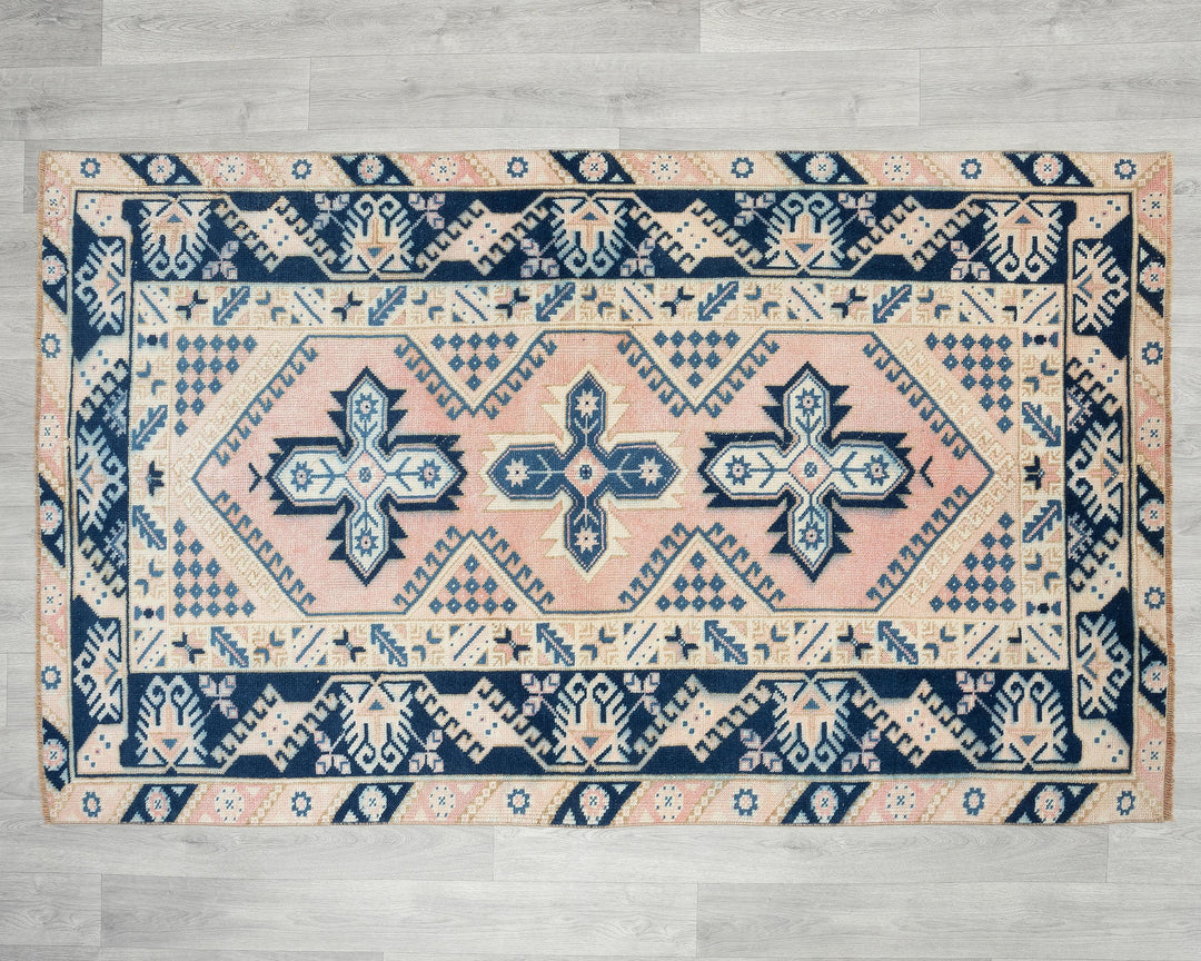 Neutral Oushak Rug 3' 7" x 6' 1" | No. VR21846