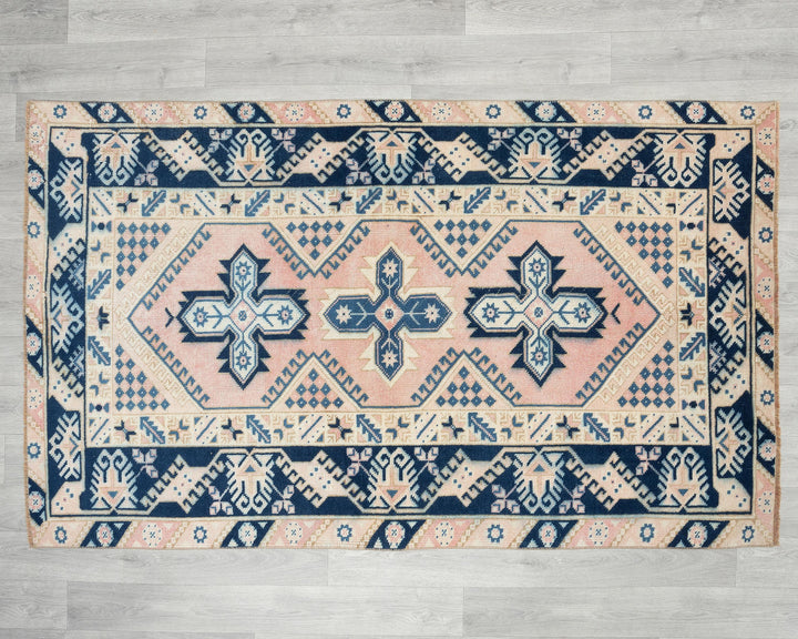 Neutral Oushak Rug 3' 7" x 6' 1" | No. VR21846