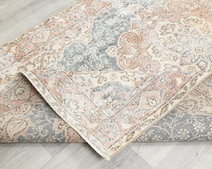 Blue Oushak Rug 3' 8" x 6' 10" | No. VR93331