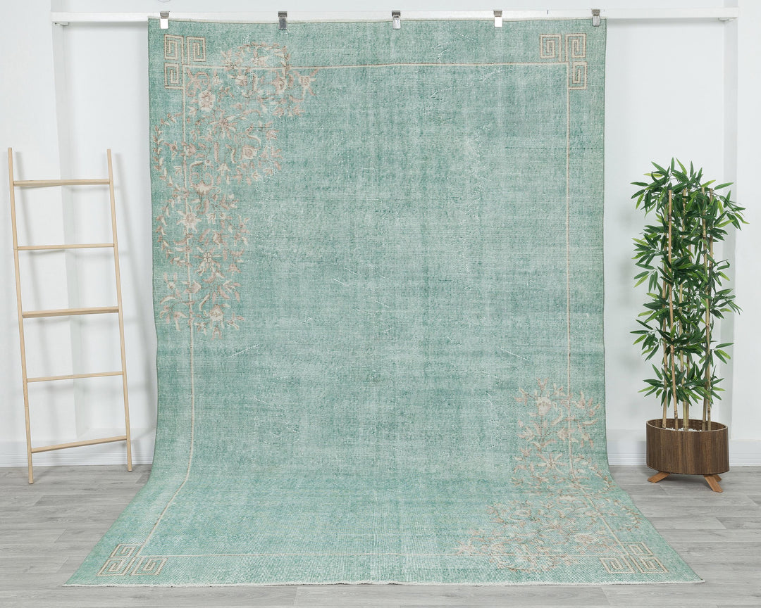 Blue Oushak Rug 6' 10" x 10' 4" | No. VR60416