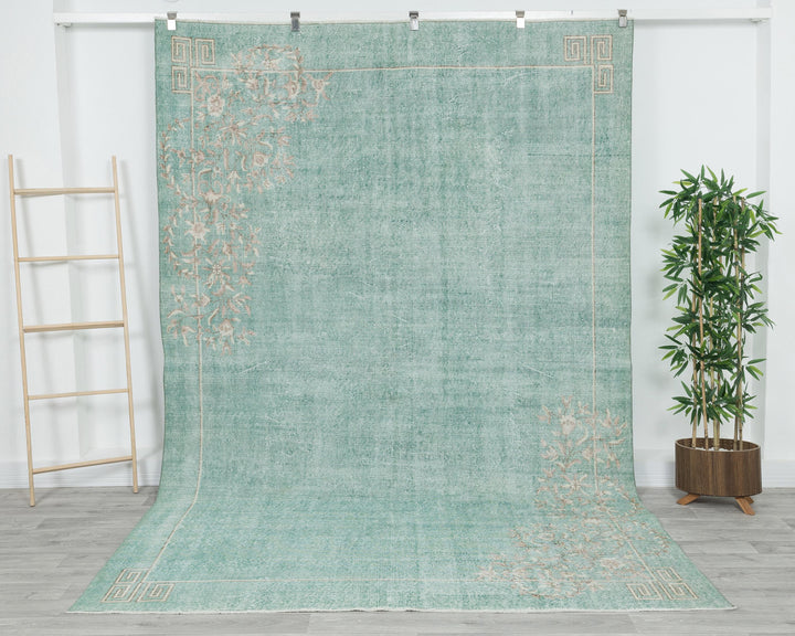 Blue Oushak Rug 6' 10" x 10' 4" | No. VR60416