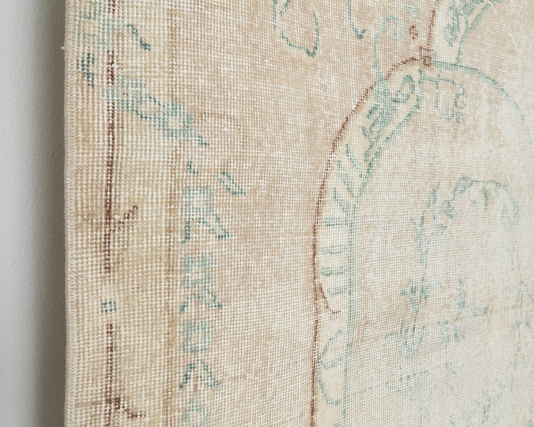 Beige Oushak Rug 10' 8" x 6' 9" | No. VR52421