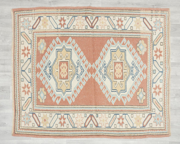 Oushak Rug 4' 1" x 5' | No. VR57284