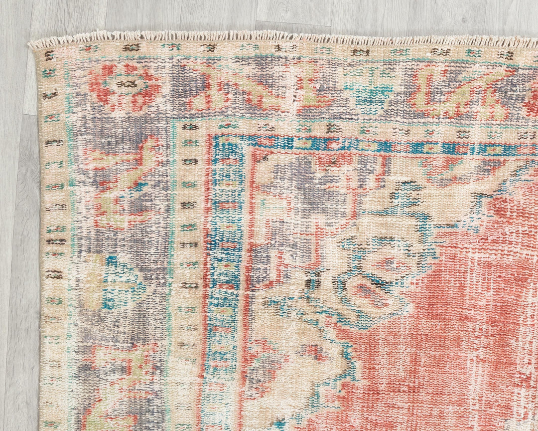 Red Oushak Rug 8' 2" x 5' 7" | No. VR20548