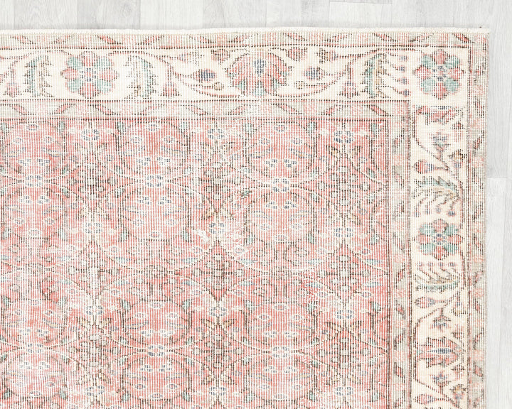 Pink Oushak Rug 8' 8" x 5' 1" | No. VR96414