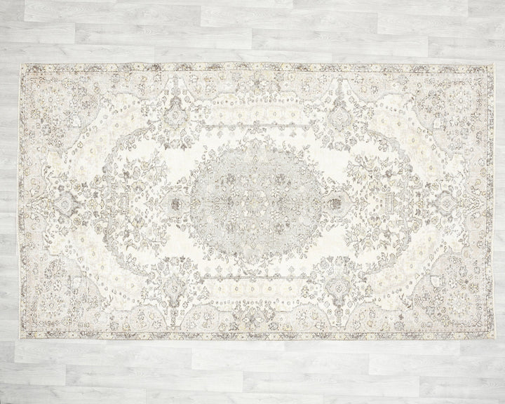 Beige Oushak Rug 5' 4" x 8' 10" | No. VR59275