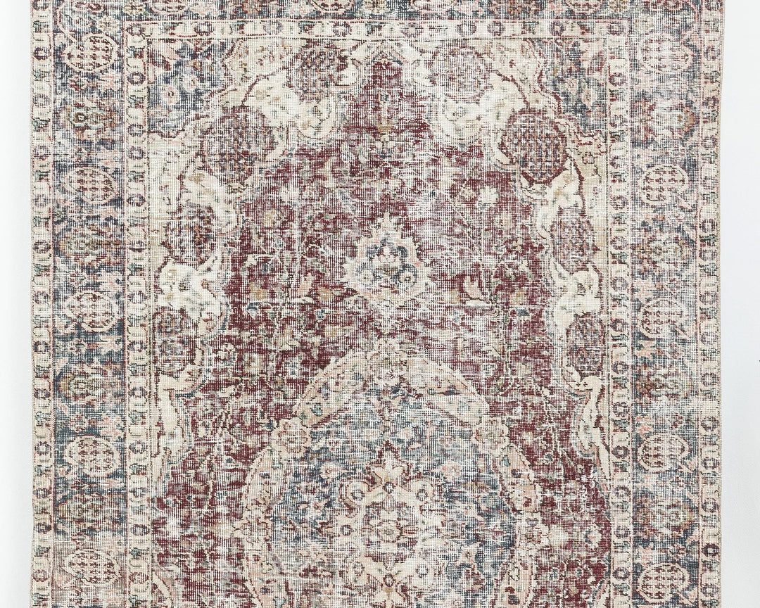 Red Oushak Rug 5' 2" x 8' 7" | No. VR75765
