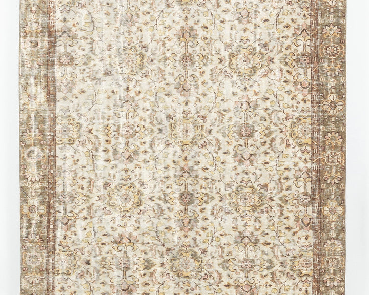 Neutral Oushak Rug 5' 1" x 8' 10" | No. VR51291