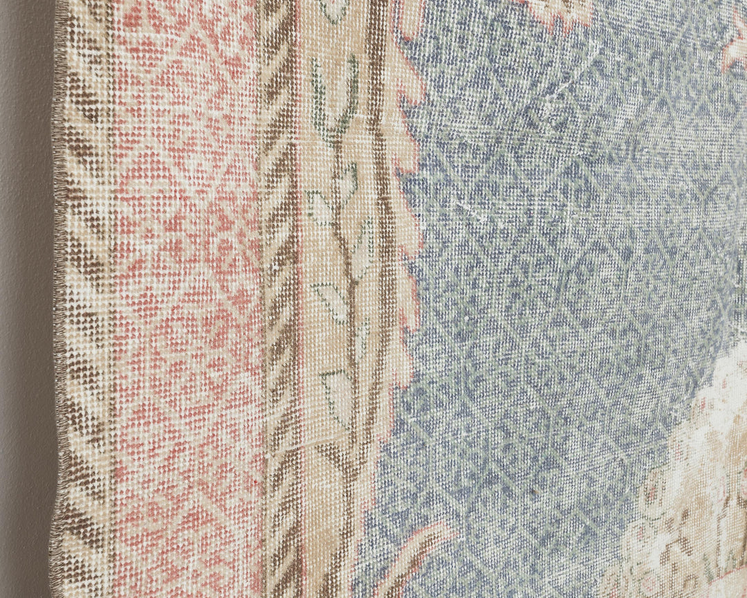 Blue Oushak Rug 6' 4" x 9' 6" | No. VR23583