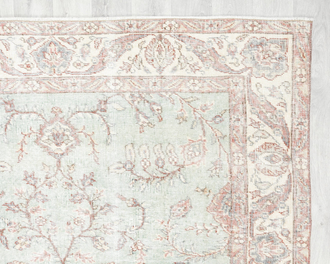 Neutral Oushak Rug 5' 2" x 8' 7" | No. VR78977
