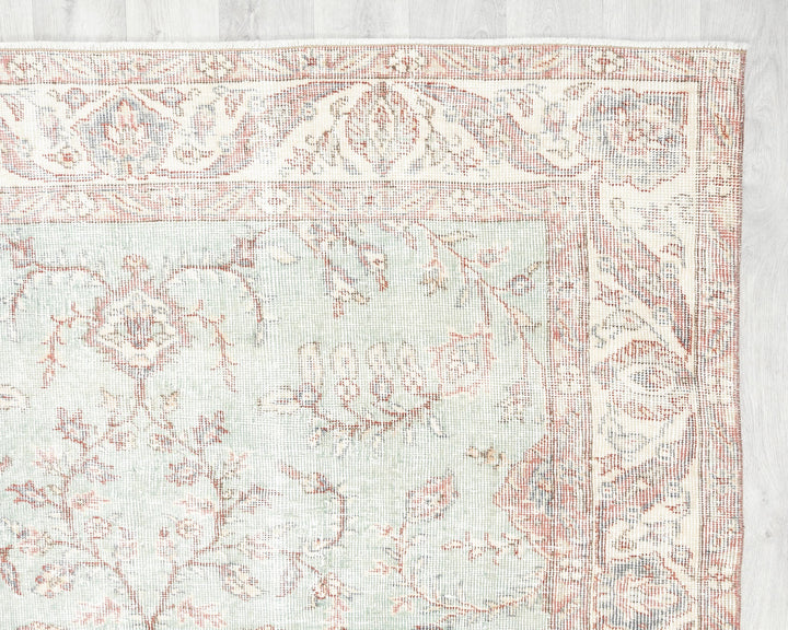 Neutral Oushak Rug 5' 2" x 8' 7" | No. VR78977