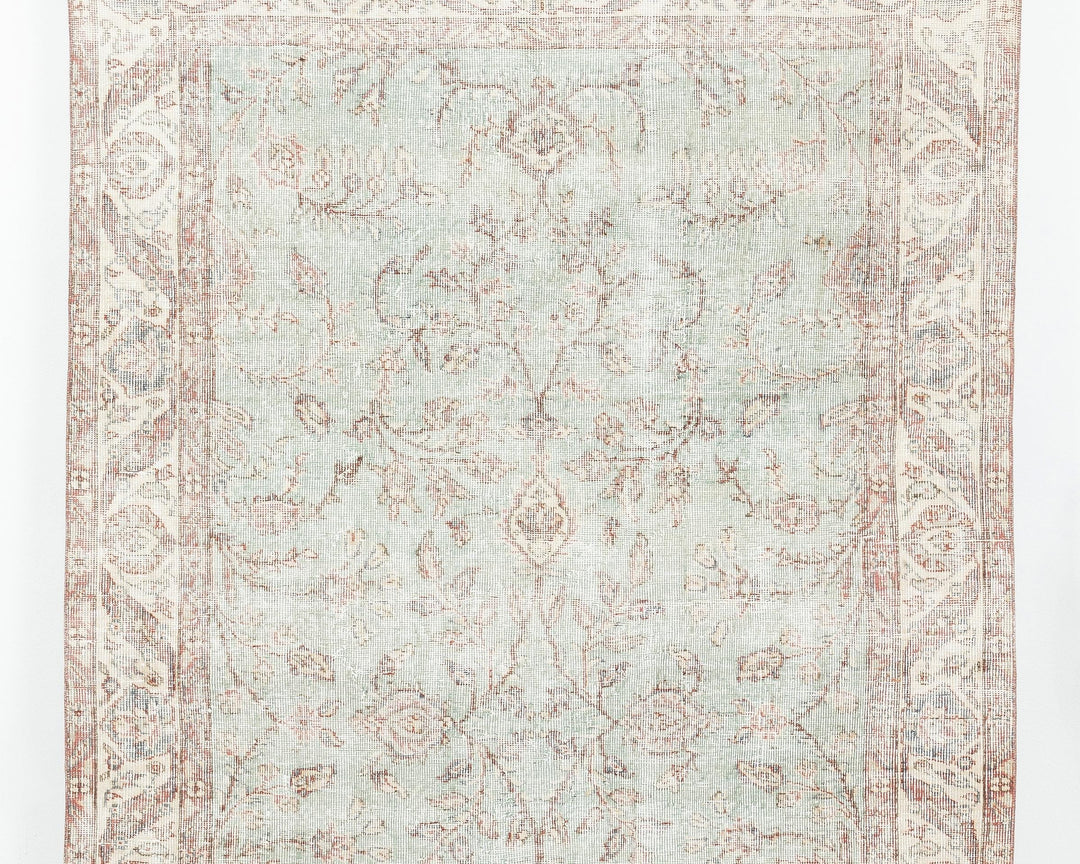 Neutral Oushak Rug 5' 2" x 8' 7" | No. VR78977