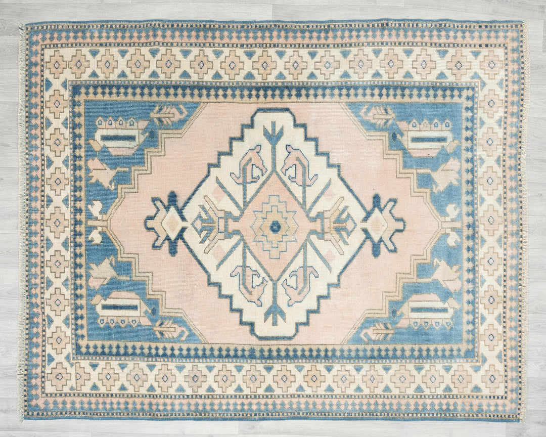 Neutral Oushak Rug 2' 10" x 5' | No. VR58072