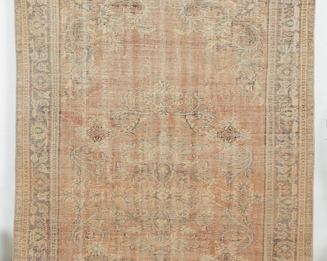 Orange Oushak Rug 6' 1" x 9' 7" | No. VR89006