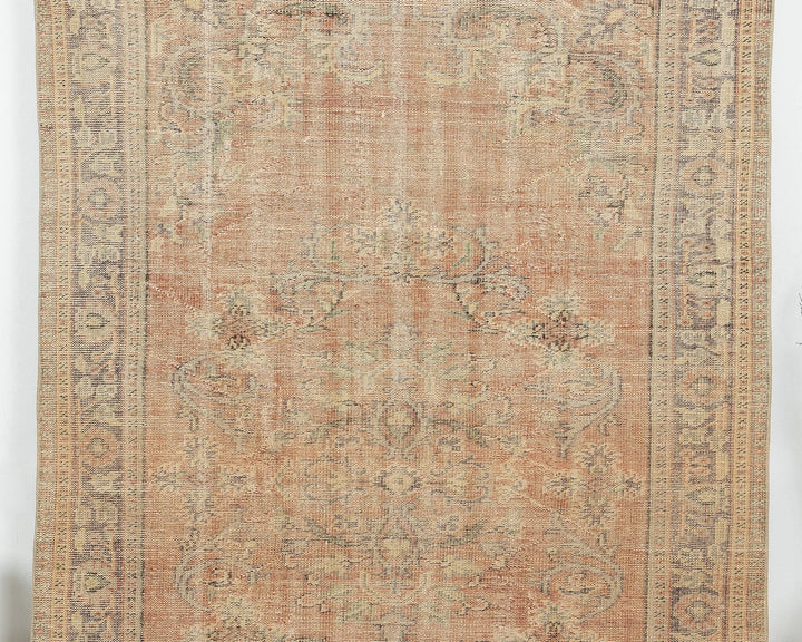 Orange Oushak Rug 6' 1" x 9' 7" | No. VR89006