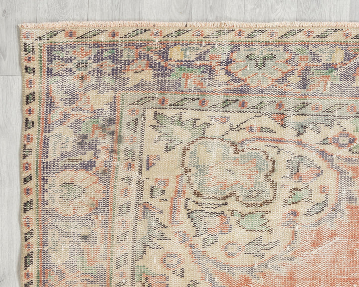 Faded Oushak Rug 6' 2" x 9' 8" | No. VR74012