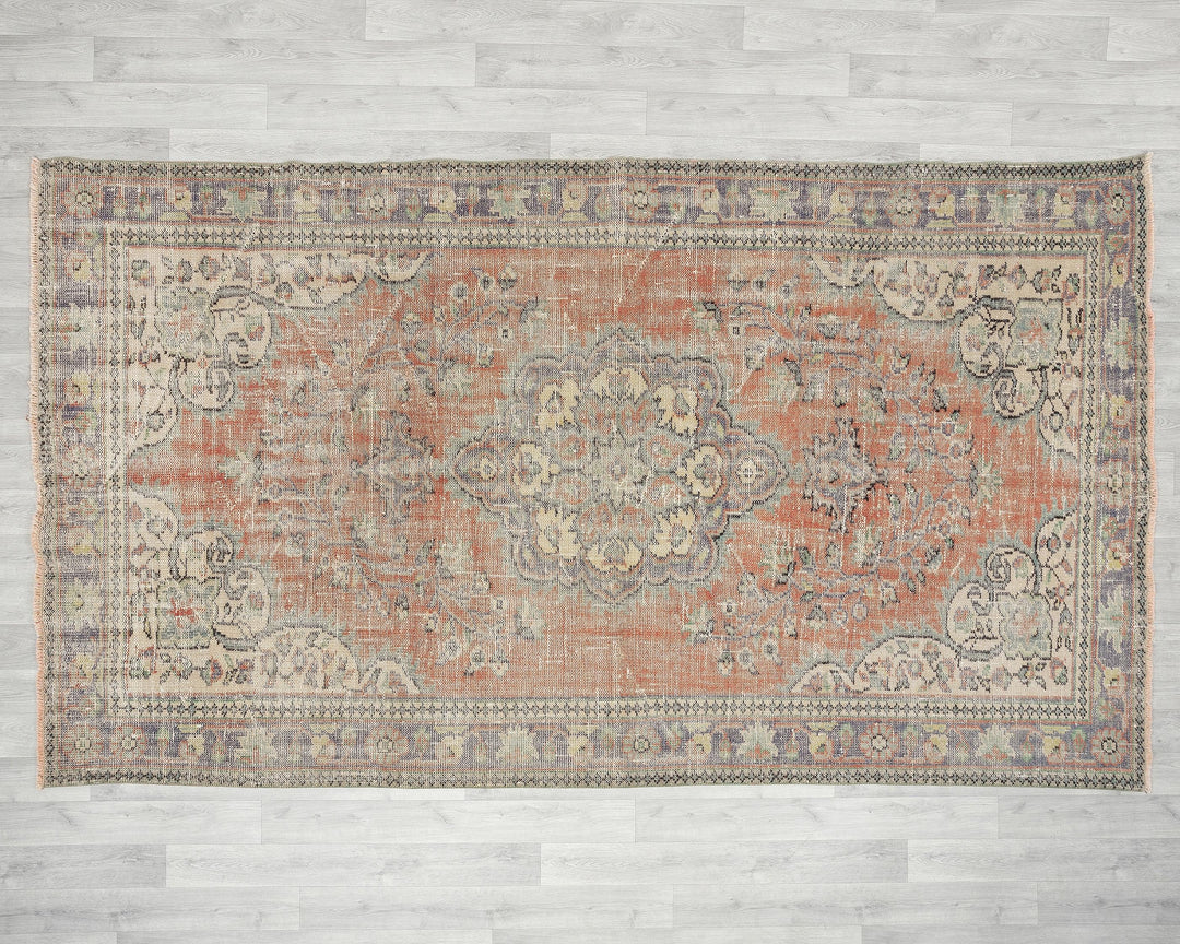 Faded Oushak Rug 5' 10" x 9' 10" | No. VR24989