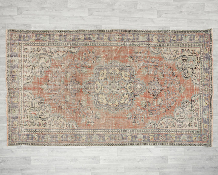 Faded Oushak Rug 5' 10" x 9' 10" | No. VR24989