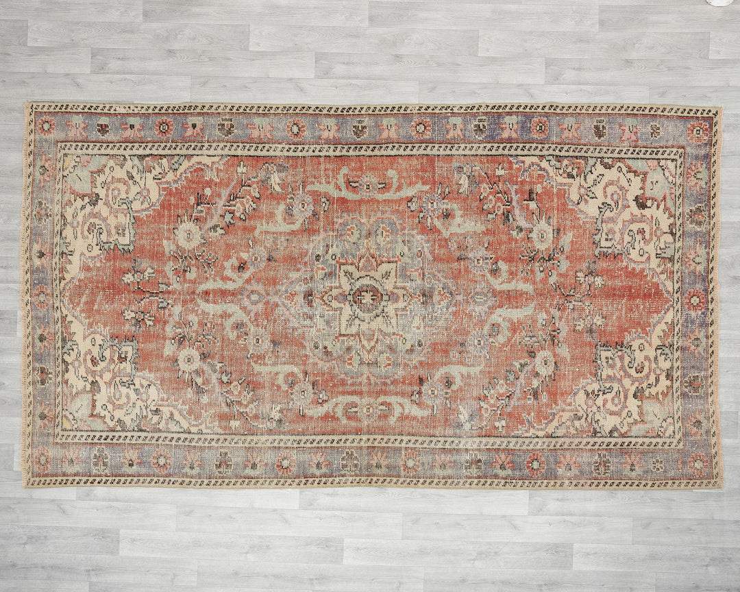 Faded Oushak Rug 5' 10" x 10' | No. VR23304