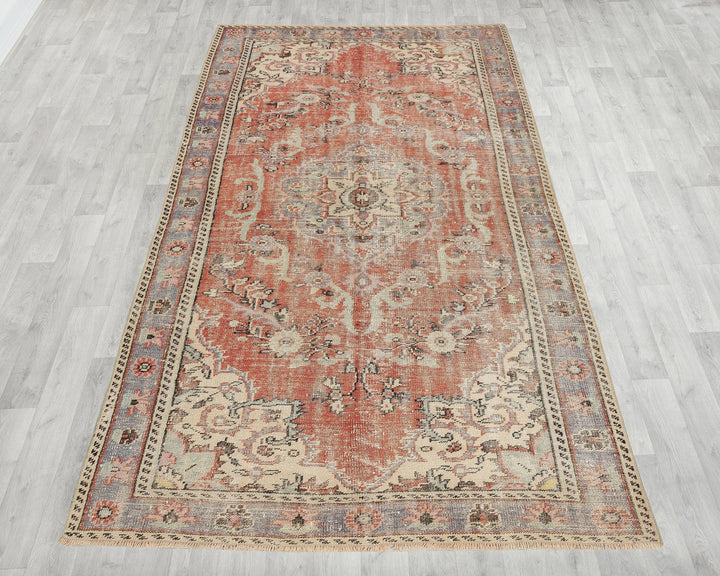Faded Oushak Rug 5' 10" x 10' | No. VR23304
