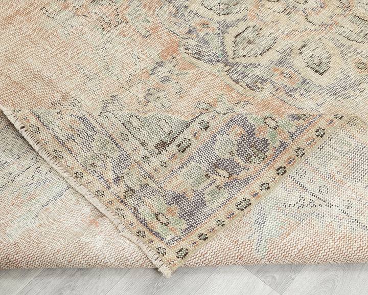 Faded Oushak Rug 5' 8" x 9' | No. VR84867