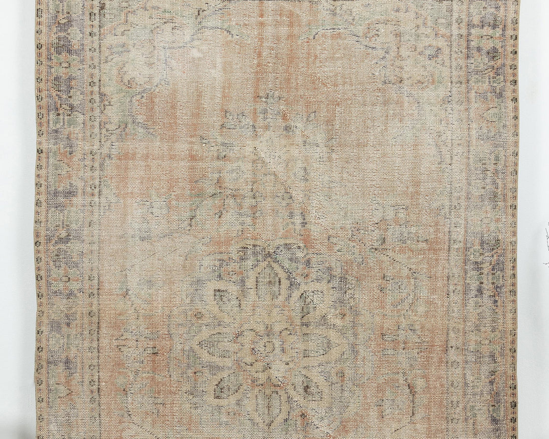 Faded Oushak Rug 5' 8" x 9' | No. VR84867