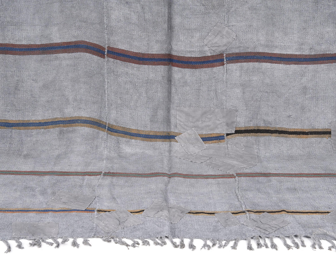 Gray Kilim Rug 6' x 9' 5" | No. VR30013