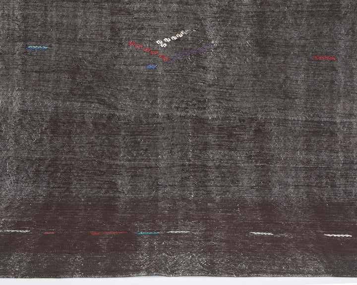 Brown Kilim Rug 6' 9" x 9' 10" | No. VR14889