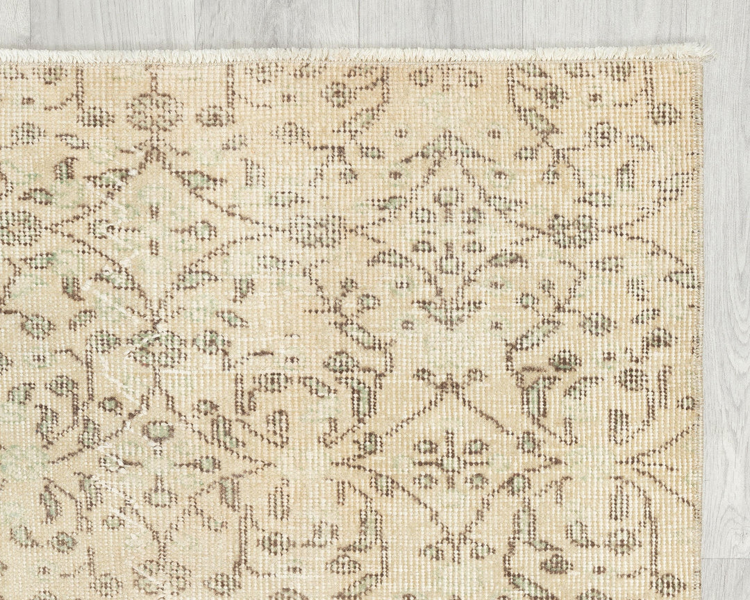 Beige Oushak Rug 2' 8" x 6' 4" | No. VR58637