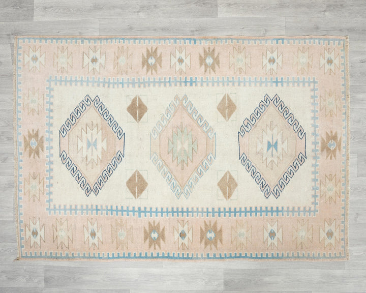Neutral Oushak Rug 4' x 6' 1" | No. VR91706