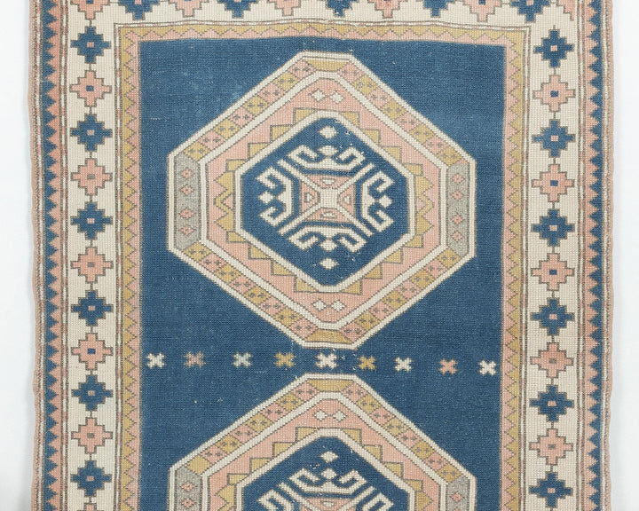 Blue Oushak Rug 4' 2" x 5' 8" | No. VR12355