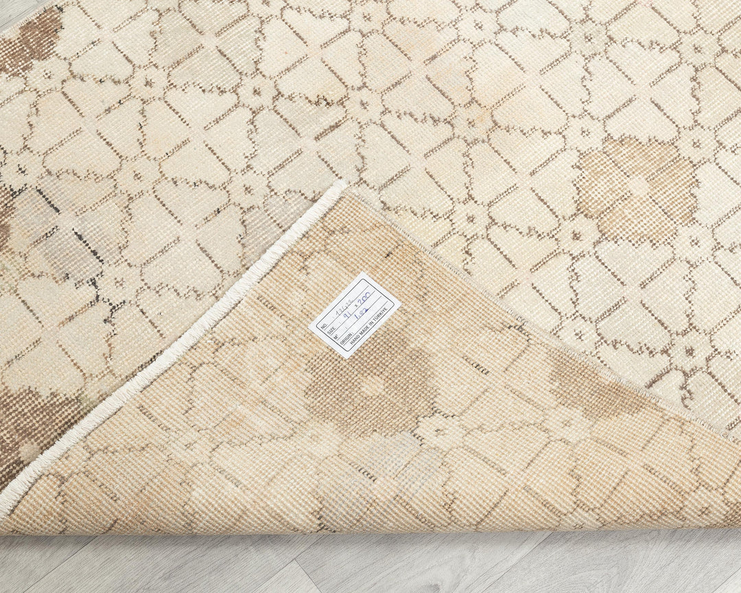 Beige Oushak Rug 3' x 6' 7" | No. VR87435