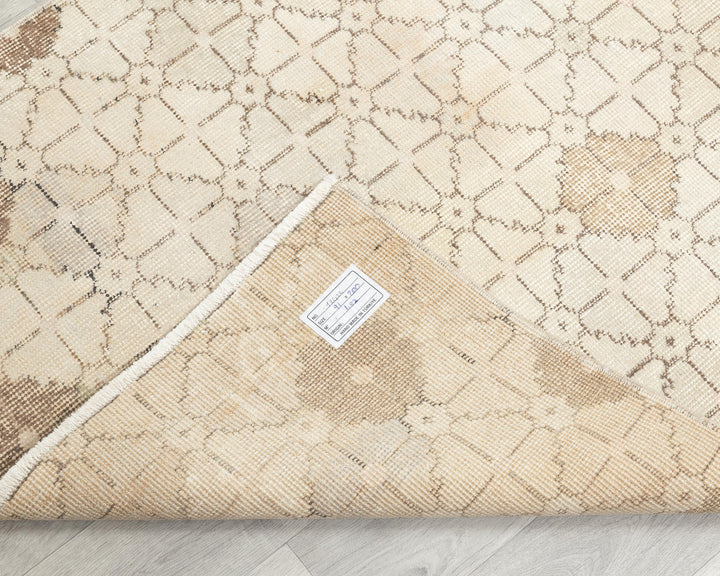 Beige Oushak Rug 3' x 6' 7" | No. VR87435