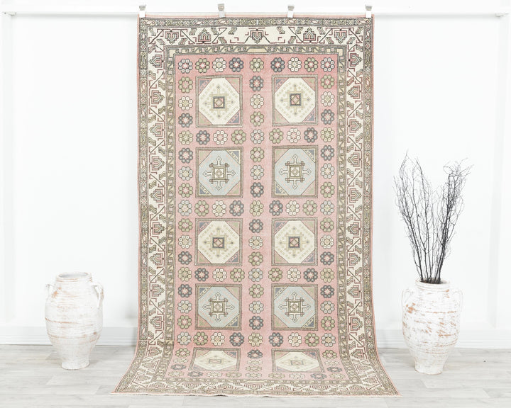 Brown Oushak Rug 4' 8" x 8' 11" | No. VR21377