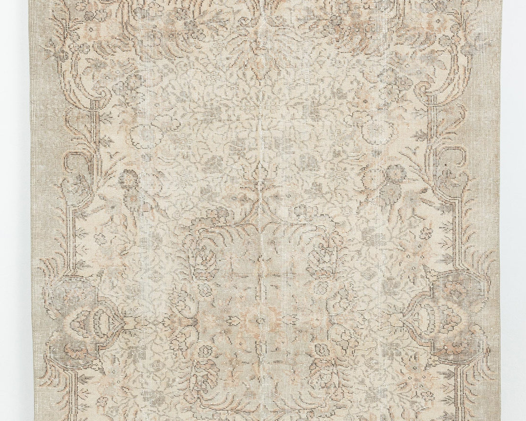 Neutral Oushak Rug 5' 4" x 8' 8" | No. VR58005