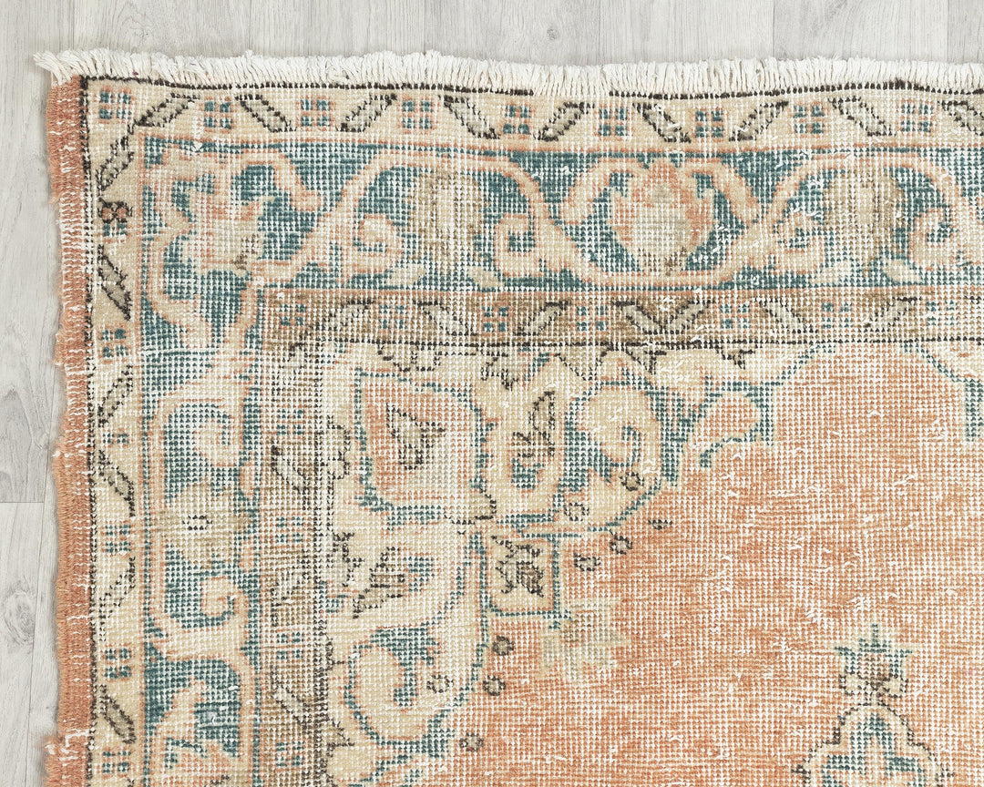 Pastel Oushak Rug 3' 9" x 6' 5" | No. VR27212