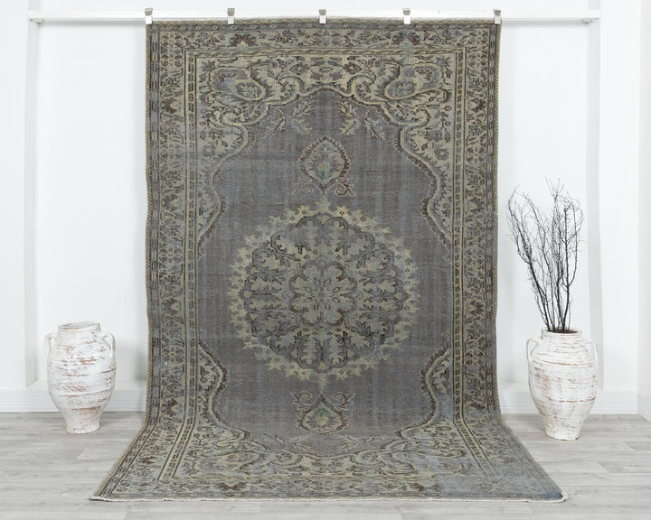 Blue Oushak Rug 6' 1" x 9' 7" | No. VR75195