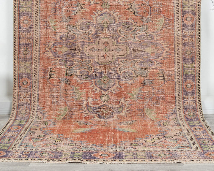 Faded Oushak Rug 5' 5" x 9' 5" | No. VR13006