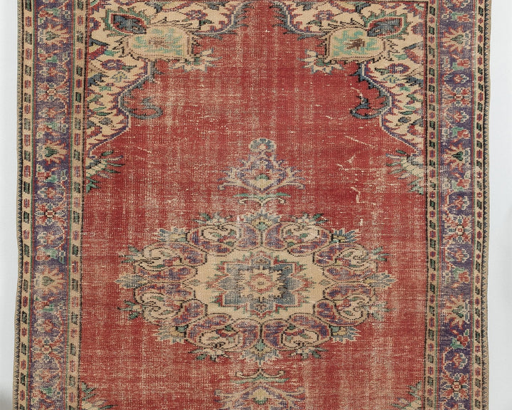 Red Oushak Rug 5' 10" x 9' | No. VR99957