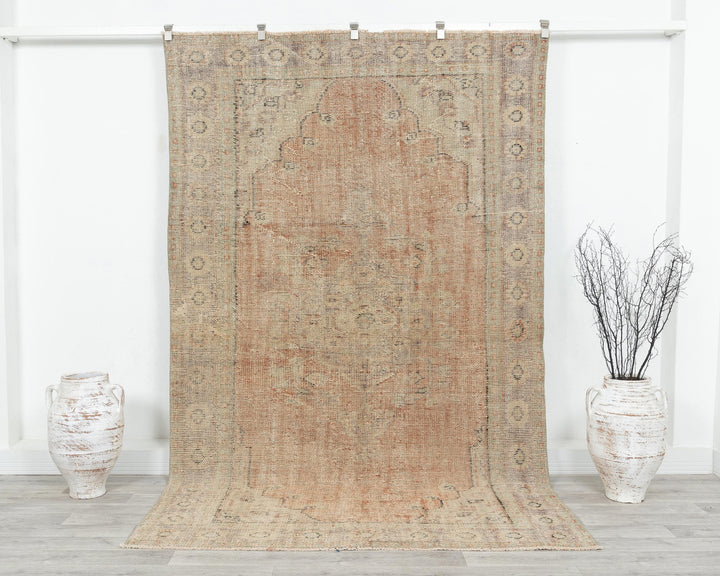 Faded Oushak Rug 5' 7" x 9' 2" | No. VR59569
