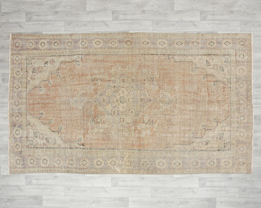 Faded Oushak Rug 5' 7" x 9' 2" | No. VR59569
