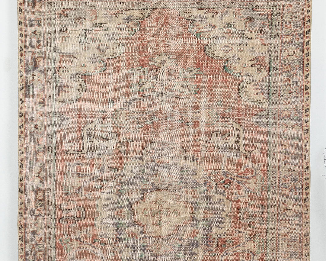 Faded Oushak Rug 5' 5" x 8' 8" | No. VR91476