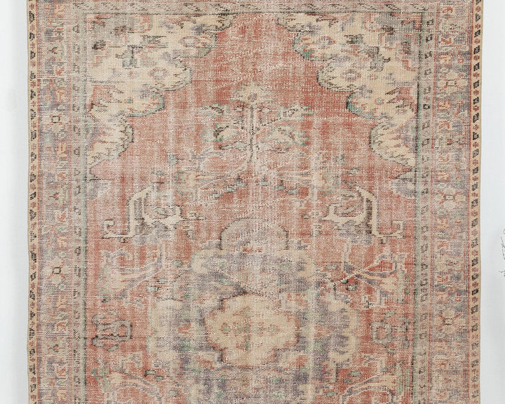 Faded Oushak Rug 5' 5" x 8' 8" | No. VR91476