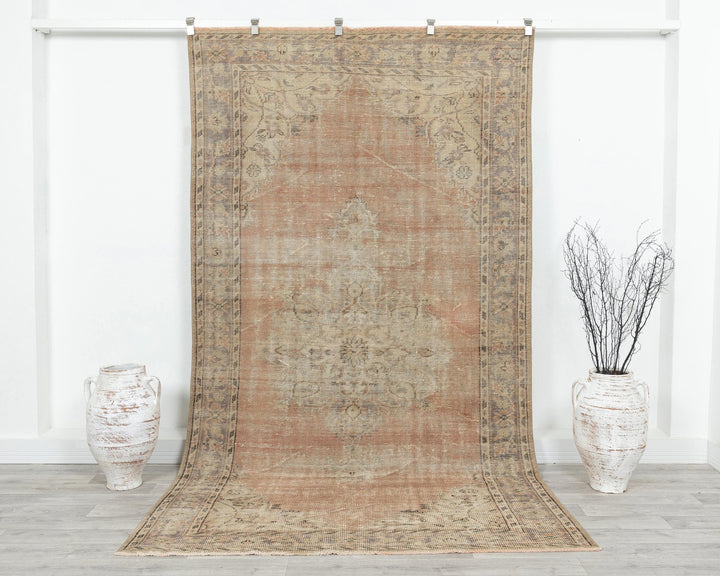 Faded Oushak Rug 5' 5" x 9' 5" | No. VR51548