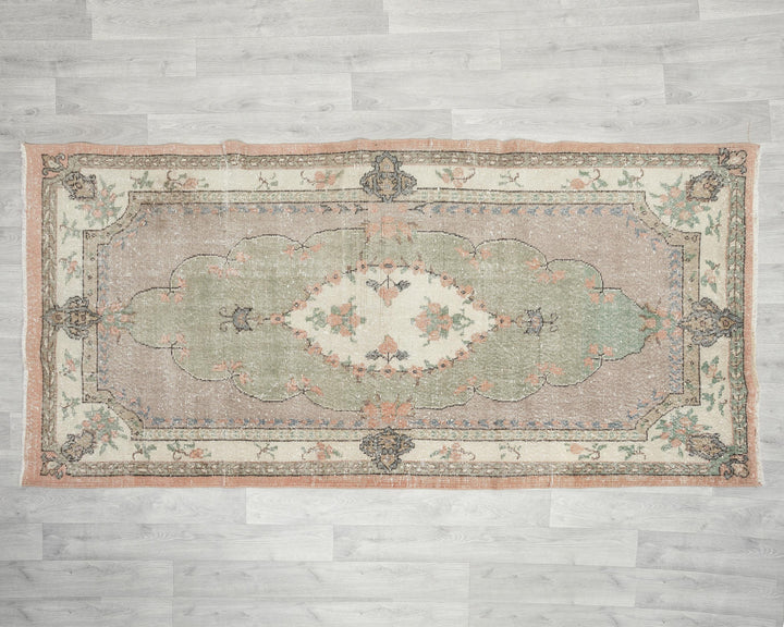Oushak Rug 7' 9" x 3' 9" | No. VR69224
