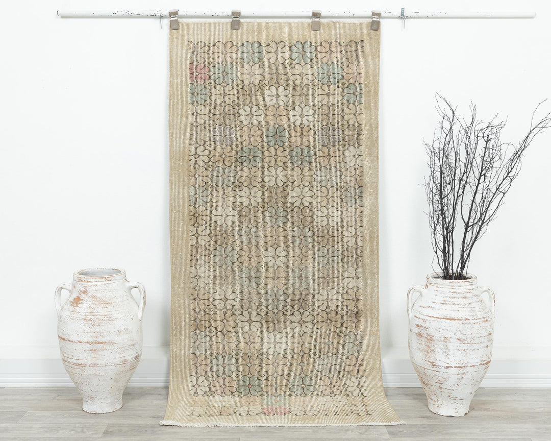Faded Oushak Rug 3' 4" x 5' 10" | No. VR14455
